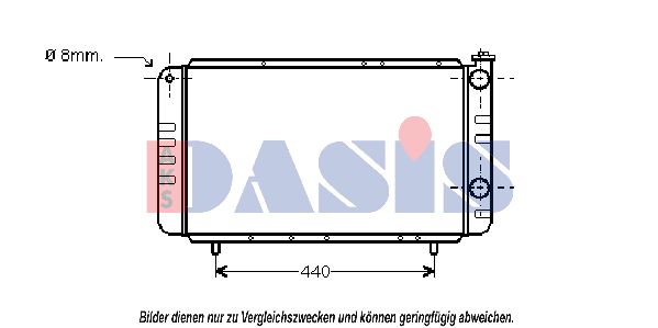 AKS DASIS Radiators, Motora dzesēšanas sistēma 180480N